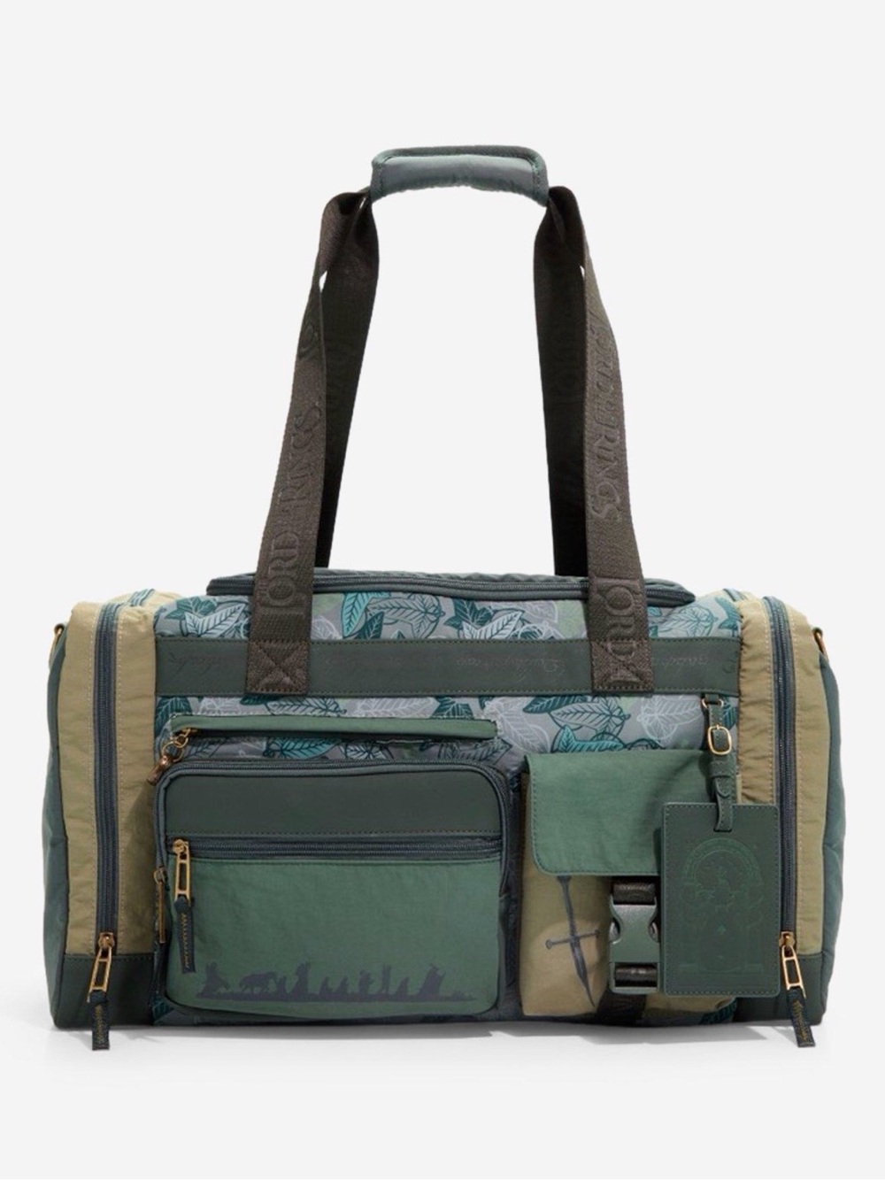 New The Lord of The Rings Leaf of Lórien Camo Print Duffle Bag